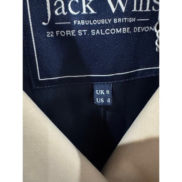 Jack Wills UK British Classic Trench Coat US Size 4 - Picture 4 of 11